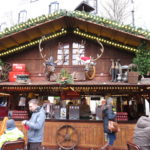 Singing moose and deer head at Bonn Christmas markets