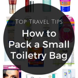 The secrets to packing a small toiletry bag