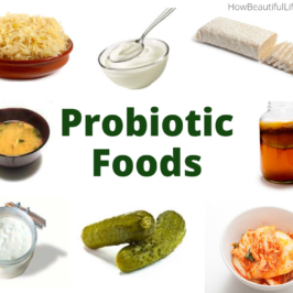 Probiotic foods. How I Used Prebiotics and Probiotics to Improve My IBS & Well-Being #ibs #prebiotic #ibsdiet