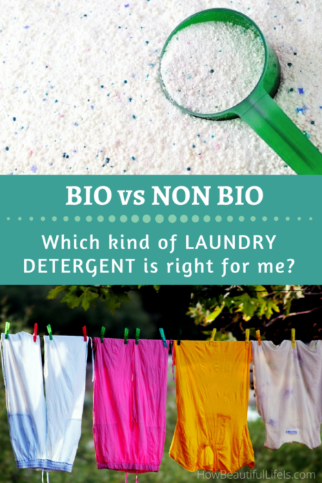 Biological or non-biological? Find out which laundry detergent you should use. #laundry #laundrydetergent
