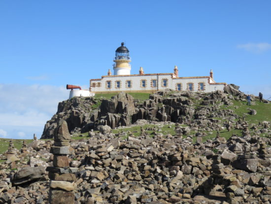 Neist point lighthouse. Exploring the Isle of Skye Scotland
