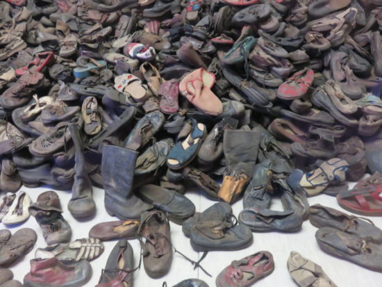 Piles of shoes. My Visit to Auschwitz-Birkenau Memorial and Museum