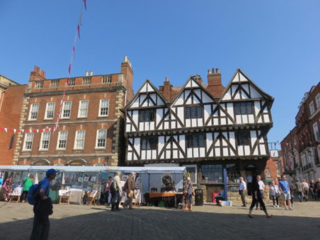 Visitor Information Centre in Leigh-Pemberton House. Exploring the Historic City of Lincoln, England