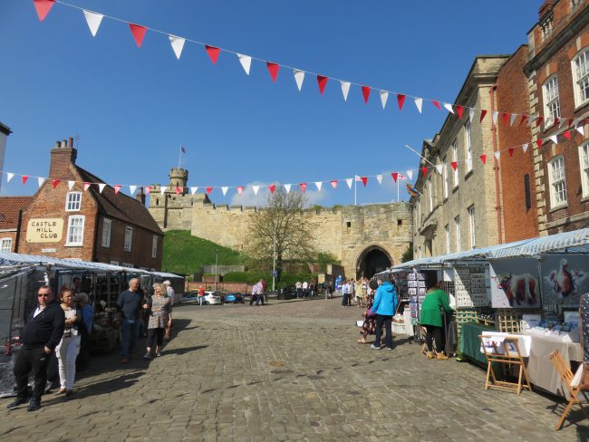Lincoln Castle Markets. Exploring the historic city of Lincoln, England