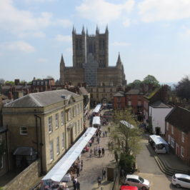 Views of Lincoln Cathedral. Exploring the Historic City of Lincoln, England
