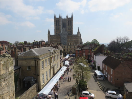 Views of Lincoln Cathedral. Exploring the Historic City of Lincoln, England