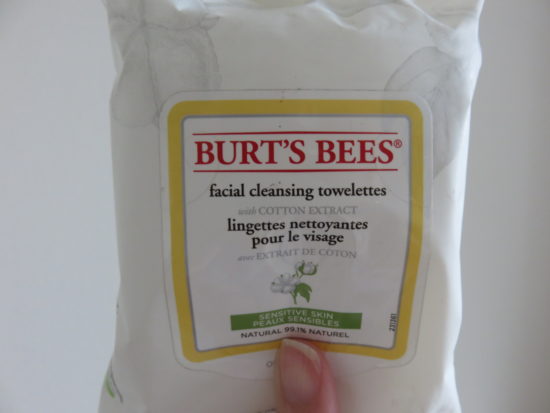 Burt’s Bees Sensitive Facial Cleansing Towelettes with Cotton Extract. Review of the Best Biodegradable Face Wipes