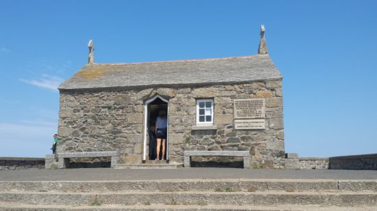 St Nicholas little chapel, St Ives. Self-Drive Itinerary Around the Coast of Cornwall England