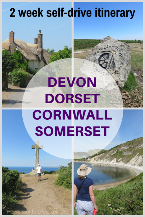 Use this detailed 2 week self-drive itinerary to plan your trip around #Devon #Dorset #Cornwall and #Somerset, England