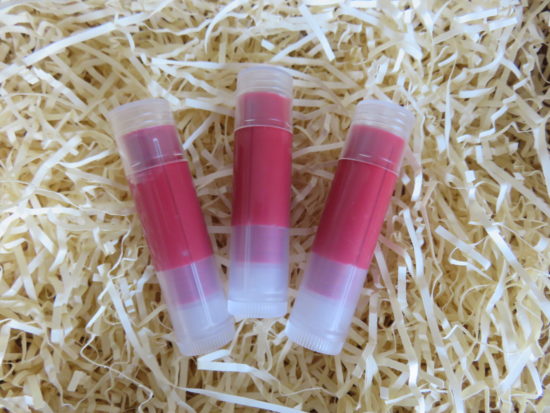 Turn your left-over lipstick into a tinted lip balm. Tinted lip balm recipe.