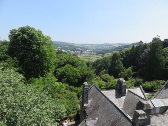 Views over the Tamar Valley, Cotehele, National Trust. Self-Drive Itinerary Around the Coast of Cornwall England