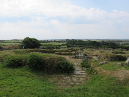 Carn Euny, Ancient Village. Self-Drive Itinerary Around the Coast of Cornwall England