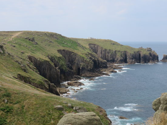 Land's End coastline. Self-Drive Itinerary Around the Coast of Cornwall England