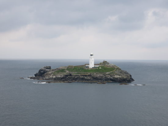 Godrevy lighthouse. Self-Drive Itinerary Around the Coast of Cornwall England