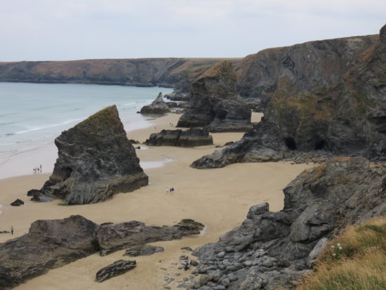 Bedruthen Steps. Self-Drive Itinerary Around the Coast of Cornwall England