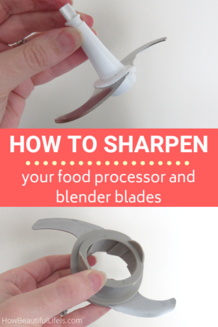 How to easily sharpen your food processor and blender blades #sharpen #sharpener