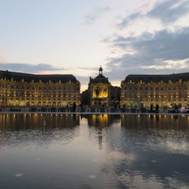 Place de la Bourse in the evening. The ultimate guide to exploring Bordeaux France #france #francetravel #bordeaux