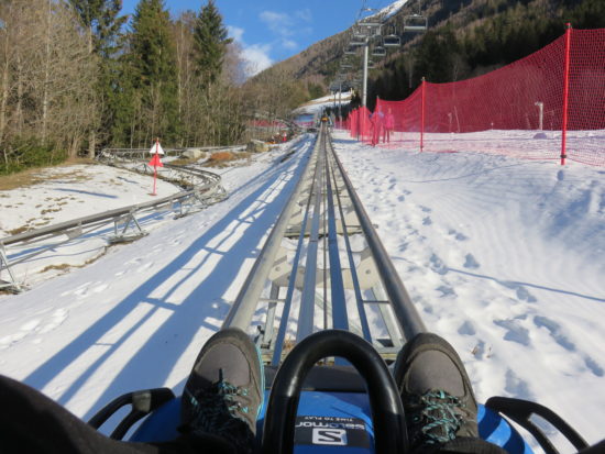 Luge on rails at Chamonix Amusement Park. What to See and Do in and Around Chamonix French Alps – Other Than Skiing #winterholiday #france