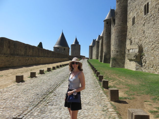 Medieval ramparts Carcassonne. Day Trip to Carcassonne Medieval Citadel and Castle #france #francetravel #carcassonne
