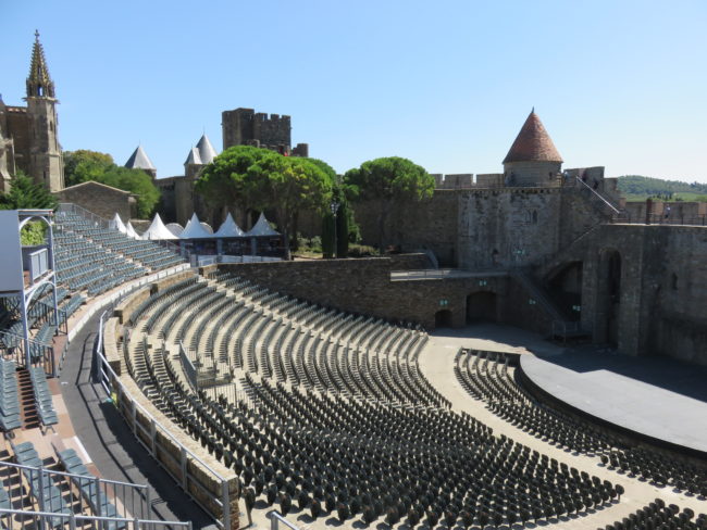 Théâtre Jean-Deschamps. Day Trip to Carcassonne Medieval Citadel and Castle #france #francetravel #carcassonne