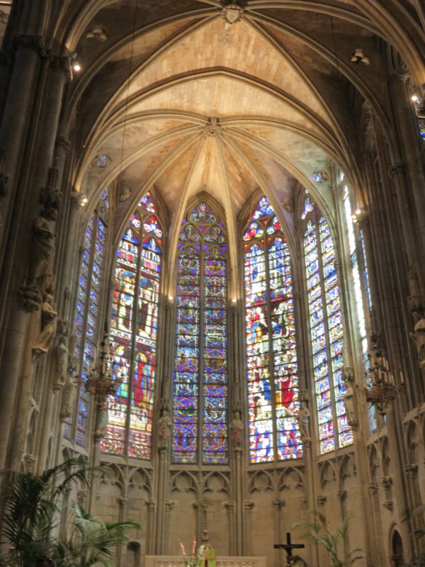 Basilique Saint Nazaire. Day Trip to Carcassonne Medieval Citadel and Castle #france #francetravel #carcassonne