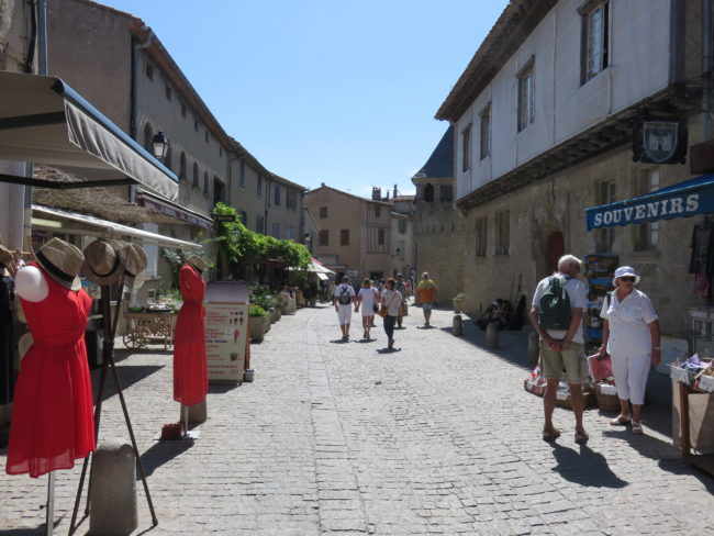 Medieval citadel streets of Carcassonne. Day Trip to Carcassonne Medieval Citadel and Castle #france #francetravel #carcassonne