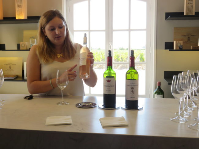 Wine tasting at Château Marquis de Terme. Wine tour of the Medoc region Bordeaux #france #francetravel #winetour