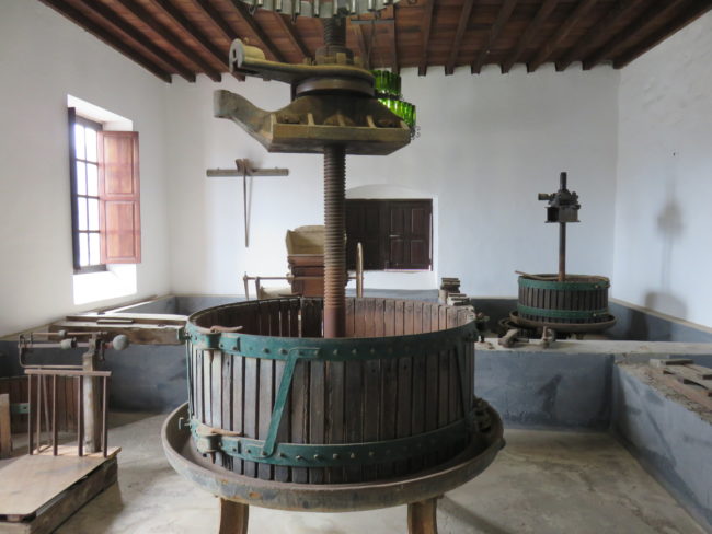 Bodegas Rubicón old pressing room. A unique wine tour in Lanzarote Canary Islands #lanzarote #spain #winetour 