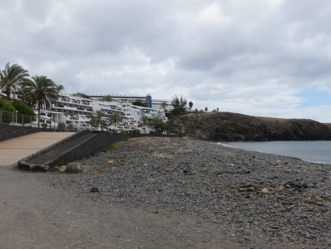 The end of the esplanade and the start of the path to El Papagayo. Exploring the volcanic island of Lanzarote in the Canary Islands: 5 day itinerary #lanzarote #spain