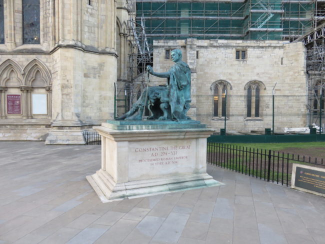 Constantine The Great Statue. What to see and do in and around York, Yorkshire England