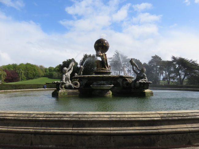Fountain at Castle Howard. Exploring Yorkshire's Howardian Hills: Area of Outstanding Natural Beauty