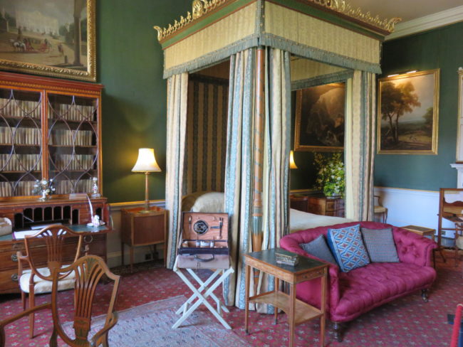 Historic bedroom at Castle Howard. Exploring Yorkshire's Howardian Hills: Area of Outstanding Natural Beauty