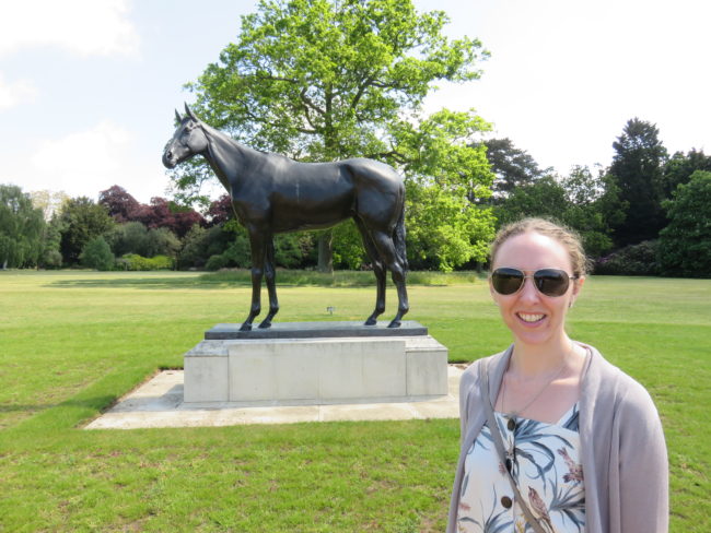 Statue of the Queen’s horse Estimate. Visiting Sandringham Estate, where the Royals spend their Christmas, Norfolk England #sandringham #norfolk #royalfamily