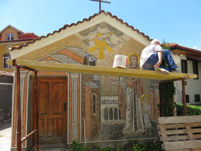 Mural at St. Dimitar Church. How to spend an afternoon in Plovdiv Bulgaria #plovdiv #bulgaria