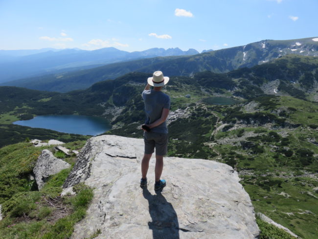 Views over Lower Lake. A Guide to Hiking Bulgaria's 7 Rila Lakes Trail in the Rila Mountains #bulgaria #hiking