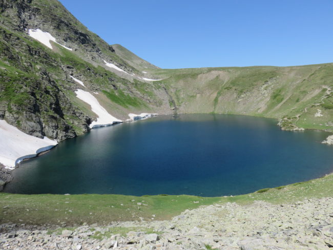 Eye Lake. A Guide to Hiking Bulgaria's 7 Rila Lakes Trail in the Rila Mountains #bulgaria #hiking