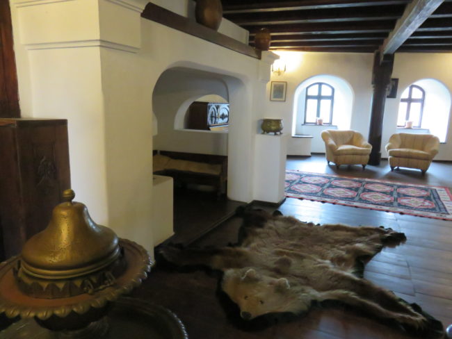 Room in Bran Castle. Visiting Dracula's Bran Castle in Transylvania, Romania #romania 