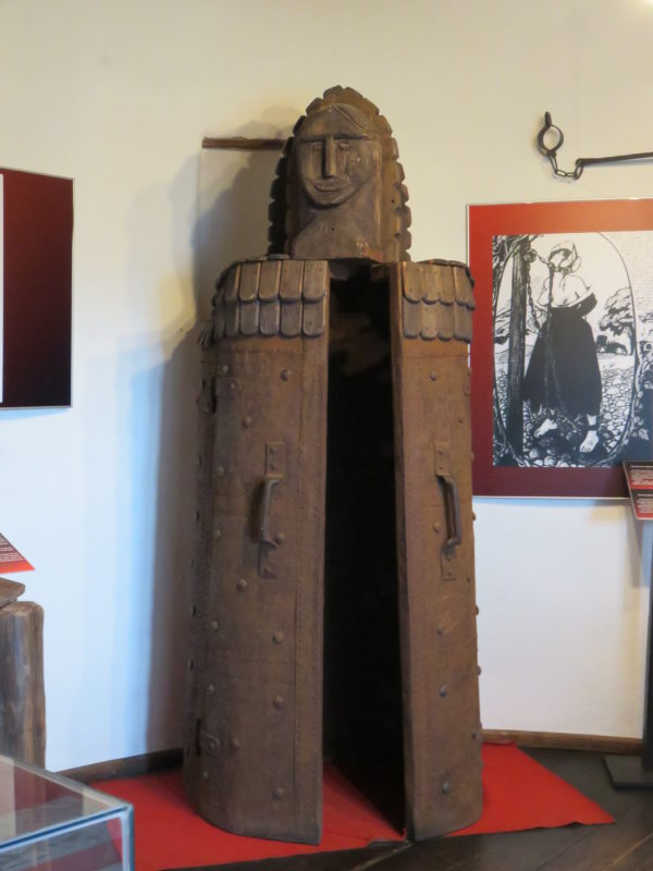 Torture device in Bran Castle. Visiting Dracula's Bran Castle in Transylvania, Romania #romania 