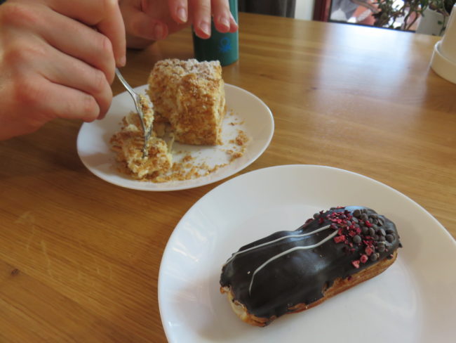 Cake at Eklers. What to see and do in Sigulda, Gauja Valley #Latvia