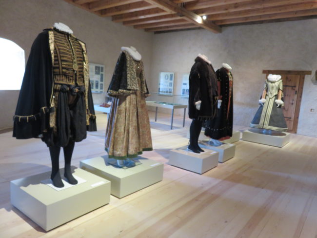Exhibition of historic outfits at Bauska Castle. A guide to visiting Bauska Castle and Rundale Palace in #latvia