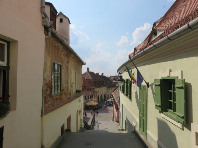 Stairs Tower in Huet’s Square. How to spend an afternoon in Sibiu Romania #romania
