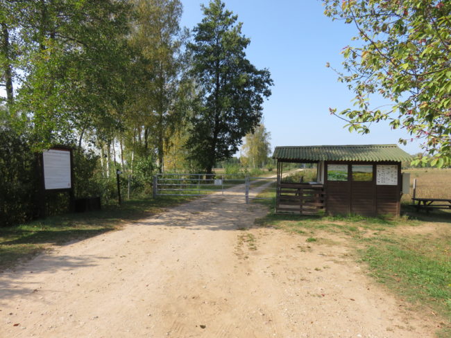Ticket booth at the Pape Nature Reserve. Visiting the wild horses and auroxen in Pape Nature Park #Latvia