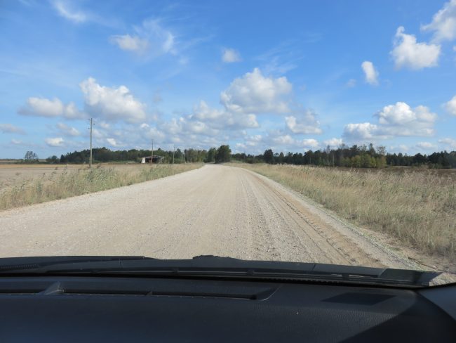 Latvia's gravel roads. 2 Week Self-Drive Holiday Itinerary Latvia